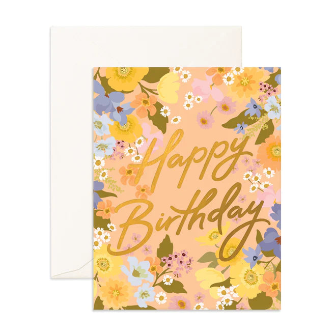 Birthday Spring Florals Greeting Card