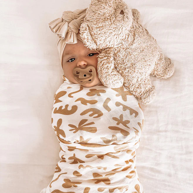 Helios Organic Muslin Wrap Swaddle Elsa Blooms Co